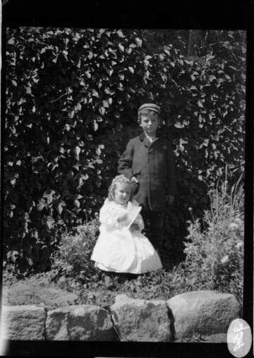 Two young children