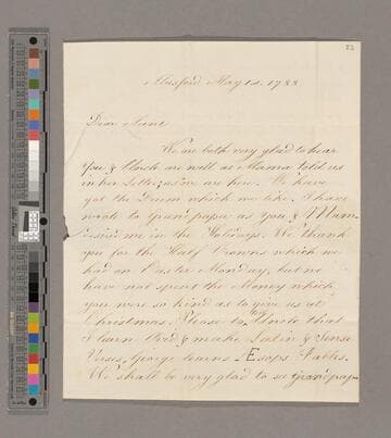 Theophilus Leigh Cooke letter, Alresford, Hampshire, to Mary Leigh Leigh