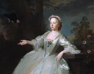 Girl with a Parrot