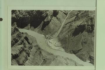 Hance Rapid, Red Canyon. Upper end of Tonto Trail