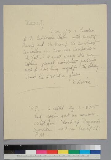 EPH writes to GBH