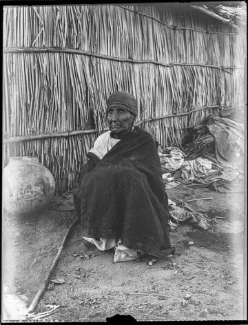 Blind woman
