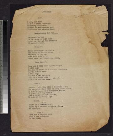 Attitudes poem