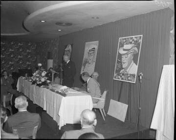 Speakers table