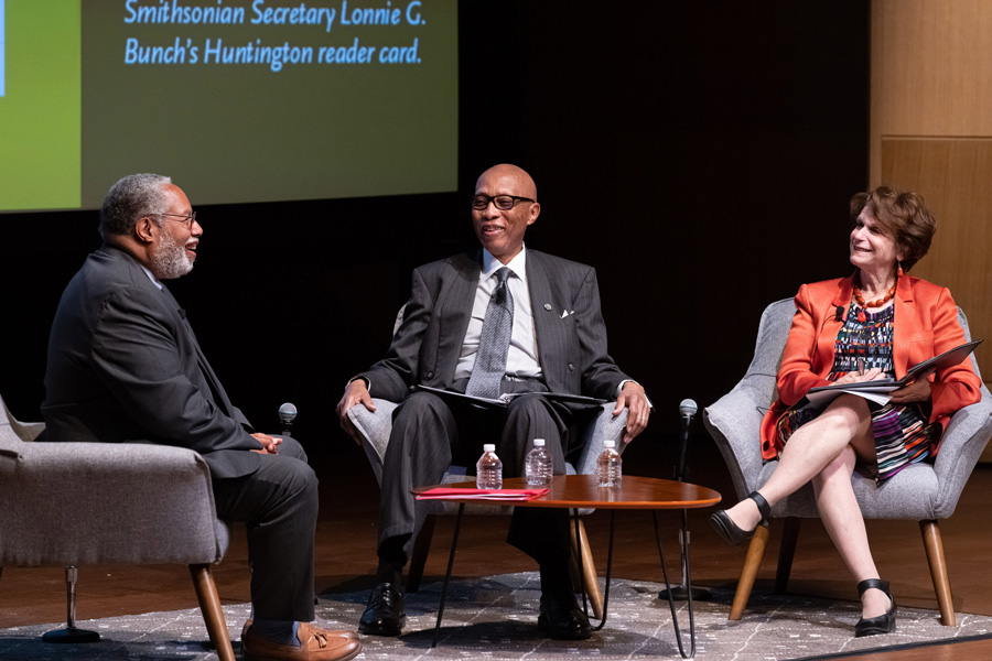Bunch shared memories of being a Reader at The Huntington with Davidson and Lawrence.